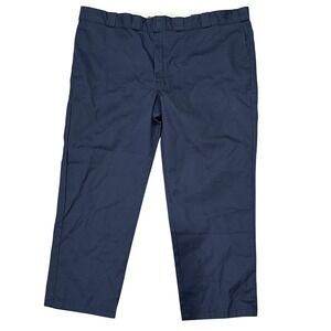 Dickies 874 Original Fit Work Pant Mens 48x29 Navy Blue Straight Leg Twill Chino